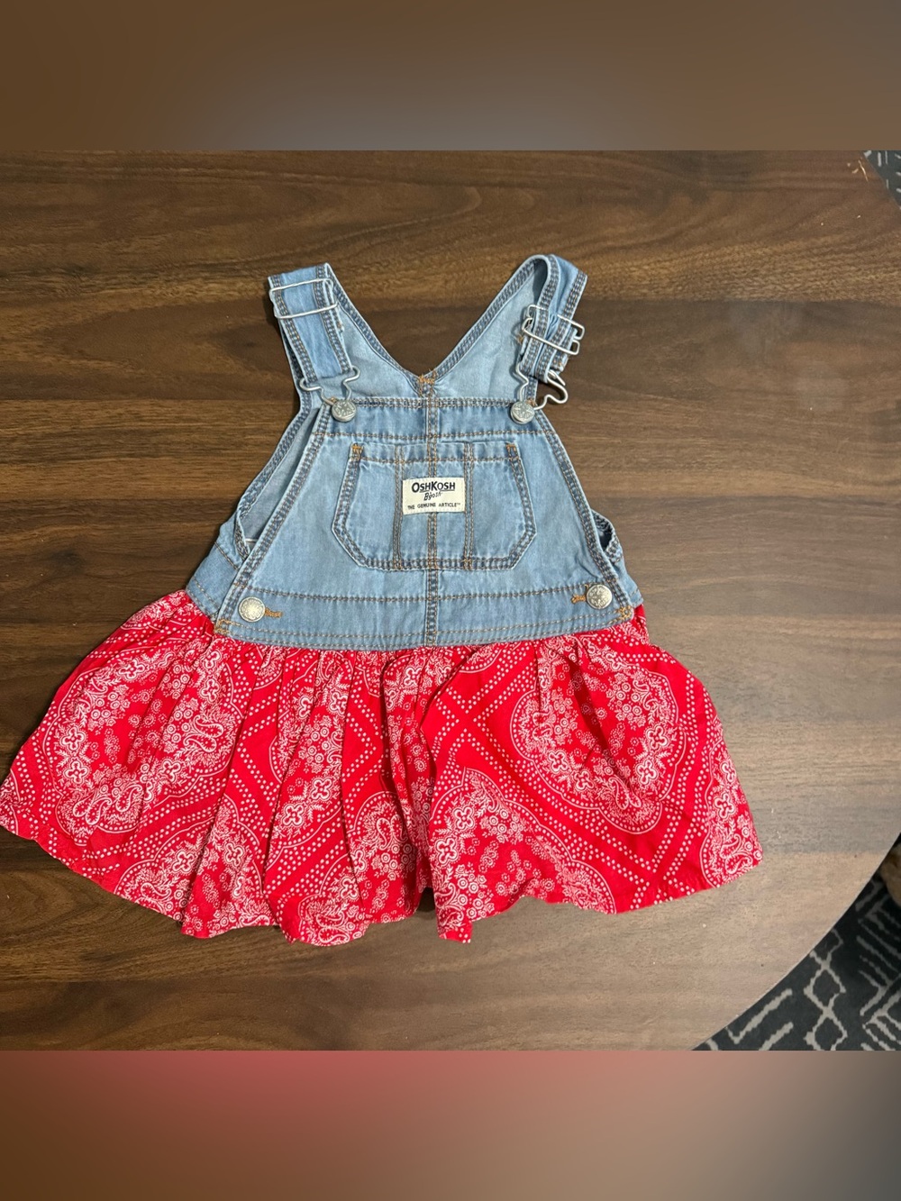 Girls Oshkosh overalls dress